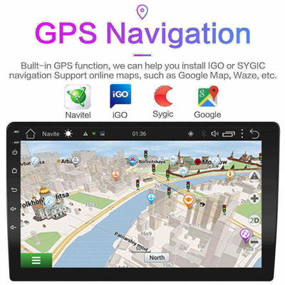 ユニバーサルカーステレオ 10.1 インチタッチスクリーン 2 ディンラジオ GPSナビゲーション WIFI BT FM RDS