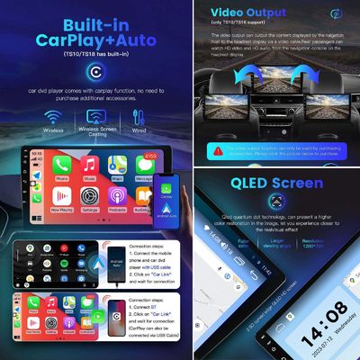 ユニバーサル 2Din カーラジオ 無線 Android オート/カープレイとバックアップカメラ