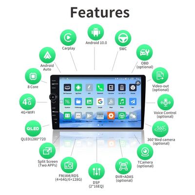 13インチタッチスクリーン Android 12 カーマルチメディアプレーヤー 内蔵WiFiとGPSナビゲーション
