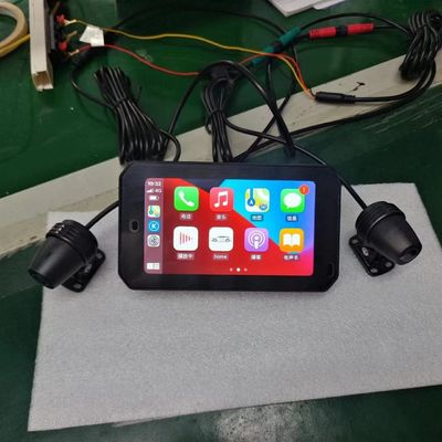 IP67 防水 5インチ IPS スクリーン バイク カープレイ GPS ナビゲーター 2 in 1 ワイヤレス アップル カープレイ アンドロイド オート