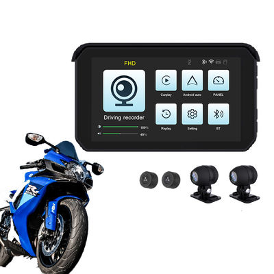 ポータブル・モーターサイクルのナビゲーション GPS 5インチ 無線Apple CarplayとAndroid Auto
