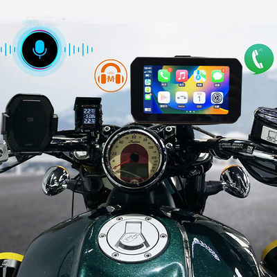 ポータブル・モーターサイクルのナビゲーション GPS 5インチ 無線Apple CarplayとAndroid Auto