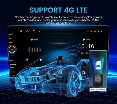 サポート ミラーリンク 10'' 2 DIN カーラジオ Android 9.0 GPS Navi for Apple Carplay