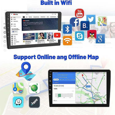 BT5.0 Wifiホットスポット GPS IPS フルタッチスクリーン 2 32GB ユニバーサル 10.1 インチ 車用 MP5 プレイヤー T3