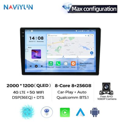 9インチカープレイ BT FMタッチスクリーン カービデオプレーヤー ユニバーサルダブルディン Android 2ディン