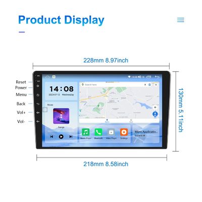 トヨタ・コロラ・ヴェルソ 2004-2009用のカスタムUI 2 Dinカーラジオマルチメディアプレーヤー