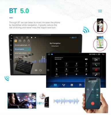 10.1インチタッチスクリーン 2DINカーラジオ Android OS DSP機能とBTナビゲーション