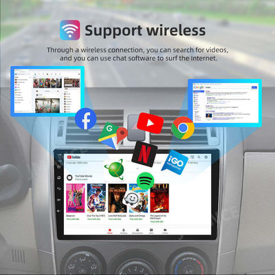9インチ IPS/QLEDタッチスクリーン Android 12 カーラジオ GPS Wifi 後部カメラとBT FM RDS