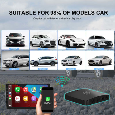 クアルコムのQCM6125 8コアCPU ワイヤレスカープレイ Ai Box for Netflix YouTube 4G 64G LTE GPS