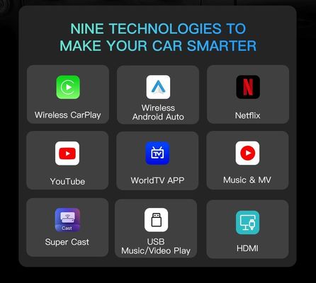 Tbox+ 8GB 128GB GPS内蔵 Wifi 無線カープレイ アンドロイド オートマルチメディア Netflix Youtube