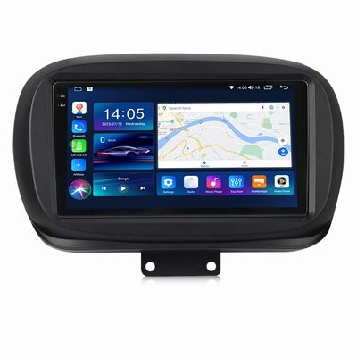 FIAT 500 2007-2015 カーステレオオーディオプレーヤー 2DIN内蔵とApple Carplay