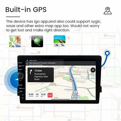 ダッシュボード配置 8インチステレオカーラジオ GPSナビゲーションと無線Android Auto