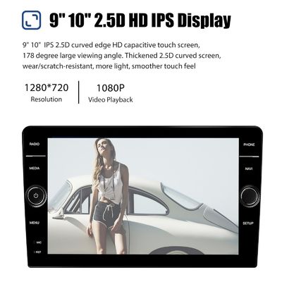 8"/9"/10"ノブ アンドロイド 12 QELD スクリーン カーラジオ ステレオ WiFi GPS ナビゲーション2G 32G カープレイ 2 Din カーオーラジオ マルチメディアプレーヤー