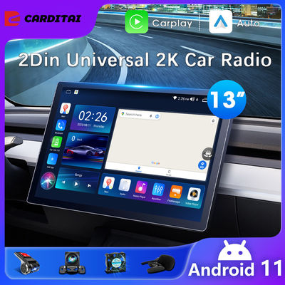 13.3インチ Android 11.0 Carplay マルチメディア 触覚画面とOBD2機能のカーラジオ