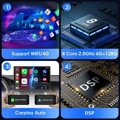 13.3インチ Android 11.0 Carplay マルチメディア 触覚画面とOBD2機能のカーラジオ