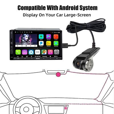 USBカーダッシュカメラ HD 1080P 170° ワイドアングルレコーダー フロントADAS Android DVR ナイトバージョン