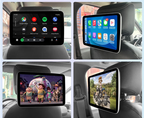 ポータブル Android12.0 ヘッドレストモニター 2 32G WIFI/Bluetooth/USB/SD/HDMI/FM/ミラーリンクビデオプレーヤー