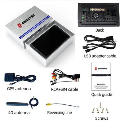 QLED メタルボディ 2G 32G アンドロイド 12 カーラジオ OBD2 機能と 1280 * 800 解像度
