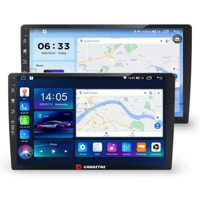 9インチカーDVDプレーヤー アンドロイドナビ 6 128 GB 4G Wifi GPS Dsp Rds AM ダブルディンカーラジオ