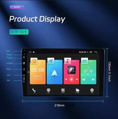 9インチカーDVDプレーヤー アンドロイドナビ 6 128 GB 4G Wifi GPS Dsp Rds AM ダブルディンカーラジオ