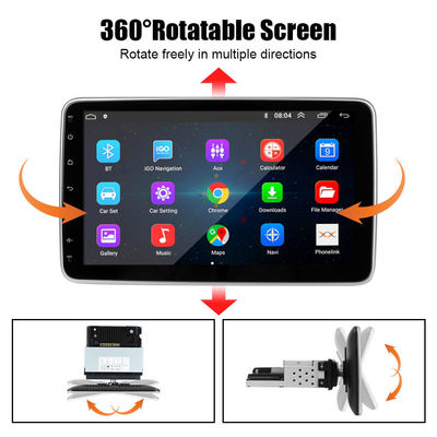 10インチのAndroidカーラジオ360回転マルチメディアプレーヤー GPS IPSタッチスクリーン HDディスプレイ FM ブルートゥース