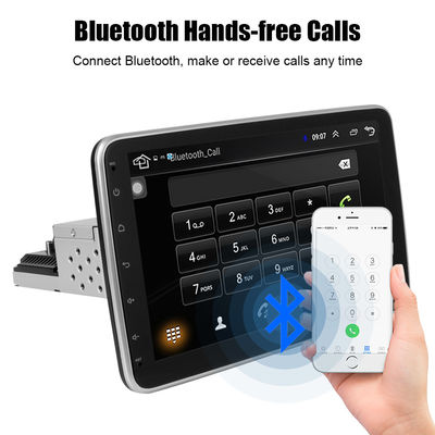 ユニバーサル 10.1 インチ 回転可能 アンドロイド オート ラジオ カー オーディオ ブルーツ Bluetooth 1Din マルチメディア DVD プレイヤー MP5 ステレオ