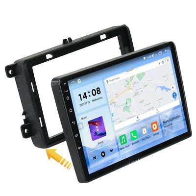 内蔵 2DIN 9" QLED DSP CarPlay 4G LTE アンドロイド カーラジオ VW パサット B6 B7 ゴルフ ポロ ジェッタ