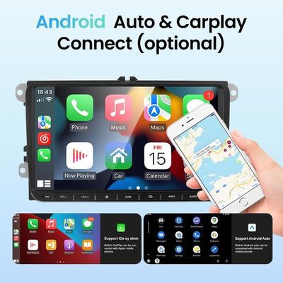 VW フォルクスワーゲン ゴルフ ポロ ティグアン パッサット スコダ オクタヴィア カープレイ オート GPSと1024*600解像度
